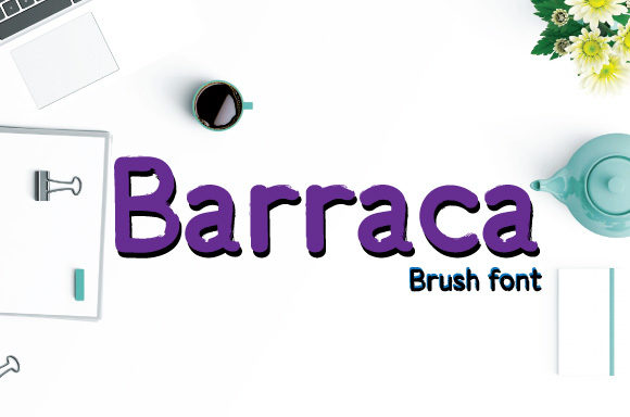 Barraca: A Display Font That Makes Handmade Products Shine
