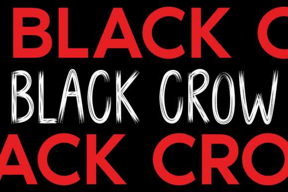 Black Crow: A Bold Display Font for Editorial Design