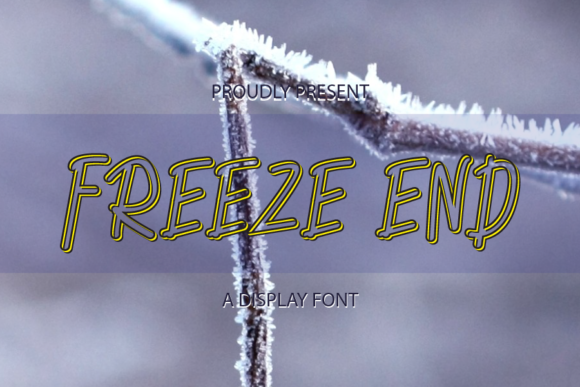 Freeze End: A Bouncy Font for Business Branding