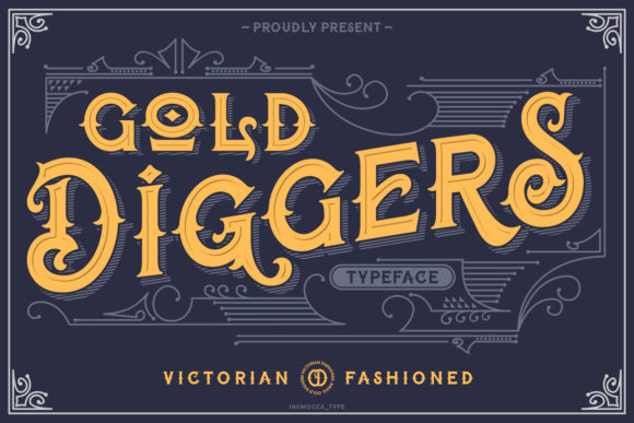 Gold Diggers: A Bold Display Font