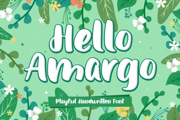 Hello Amargo: A Playful Display Font for Creative Projects