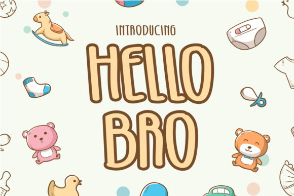 Hello Bro Font: The Bold Display Typeface Every Crafter Needs