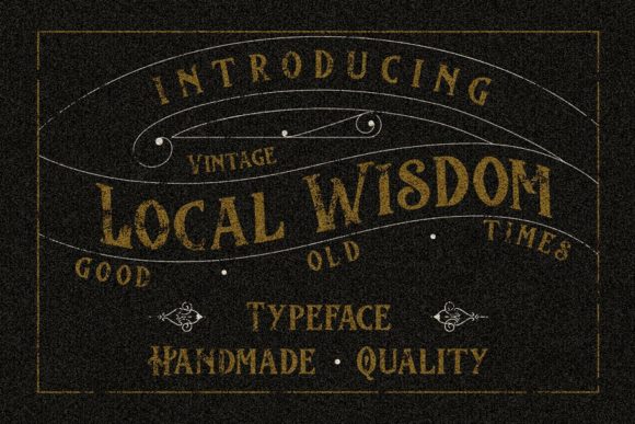 Local Wisdom Font: Hand-Drawn Character for Brand Design