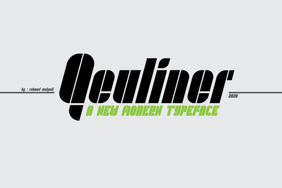 Qeuliner: A Display Font Built for the Future