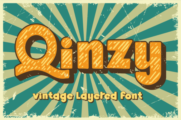 Qinzy: A Vintage Display Font