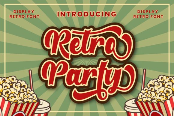 Retro Party Typeface: A Playful Display Font for Modern Web Projects