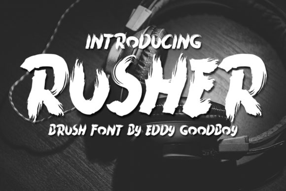 Rusher: A Bold Display Font