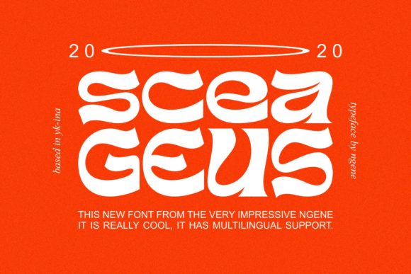 Sceageus: A Bold Display Font for Creative Projects