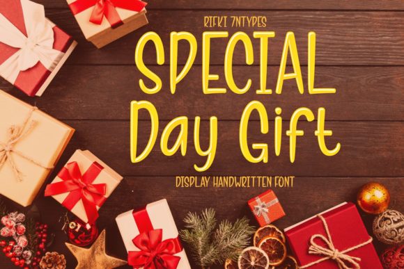 Special Day Gift Font for Business
