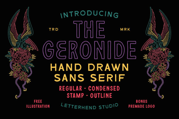 The Geronide Display Font: Vintage Charm for Modern Web Design