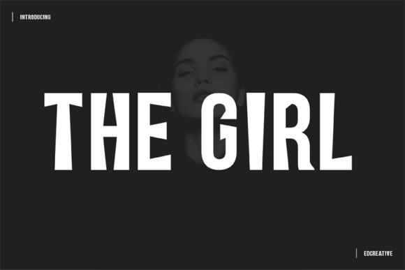 The Girl Font: A Bold Display Typeface for Web Designers