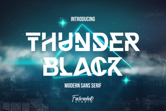 Thunder Black: A Display Font for Handmade Labels and Packaging