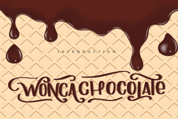 Wonca Chocolate Font for Crafters and Handmade Sellers